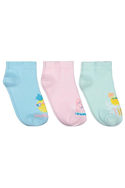 Civil Girls Summer Time 3-Piece Booties Socks for Girls Ages 2-12 - Standard ...