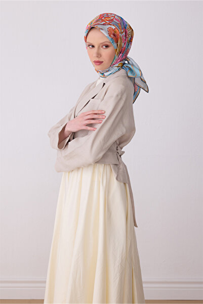 Belli Eșarfă Mint Obje Desen 100% Twill mătase 4324-01