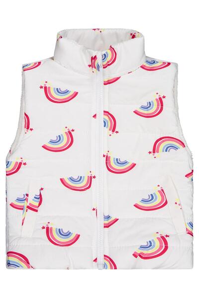 Civil Girls سترة مطبوعة بألوان قوس قزح للأعمار من 2-5 سنوات - إكرو للأعمار من...