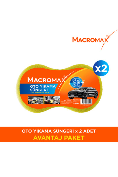 MACROMAX Burete pentru curățarea mașinilor 2 bucăți Burete pentru spălarea ma...