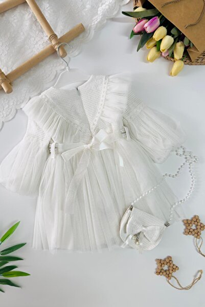 Minigimin Cicileri Rochie pentru fetiță din tul cu detalii Pearl Princess de ...