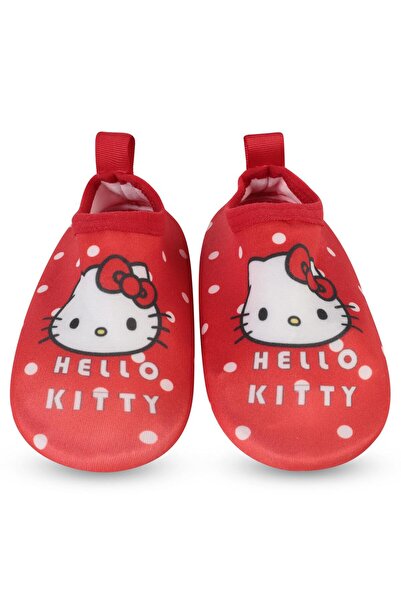 Hello Kitty Baskılı Tabanlı 21-25 Numara Deniz Ayakkabısı - Kırmızı