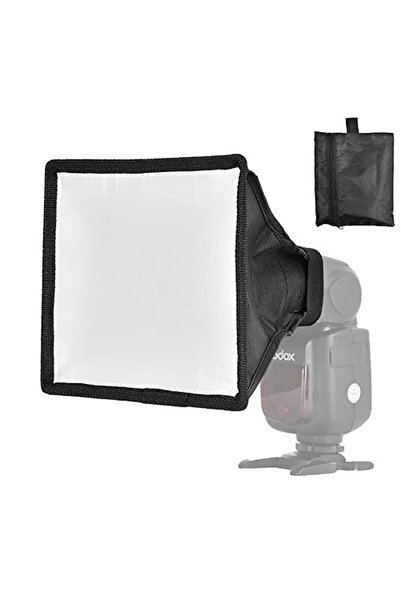 AZT Tüm Tepe Kafa Flaşları İçin 15x17cm Softbox Yumuşatıcı - Canon Nikon Sony...