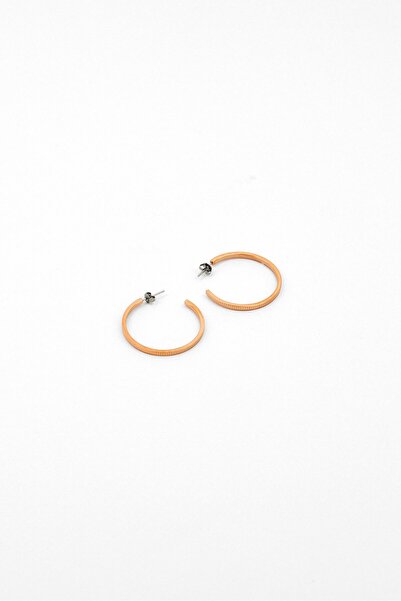 Olivia Burton Women Classic Linear Carnation Hoop Earrings, Gold
