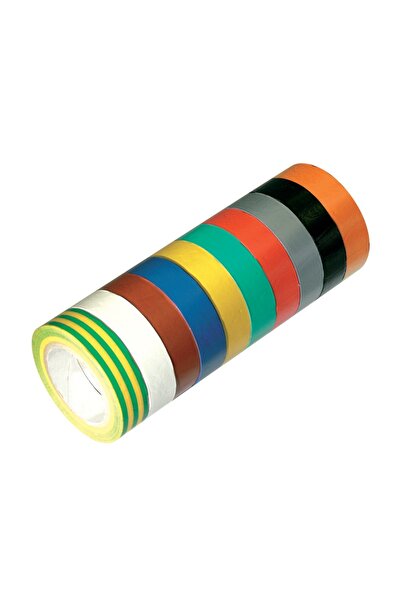 TaliaPlast Benzi adezive PVC multicolore – Set de 10 role pentru marcare și i...