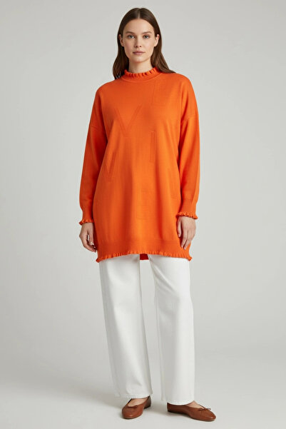 Invee Viskon Triko Tunik - Oranj