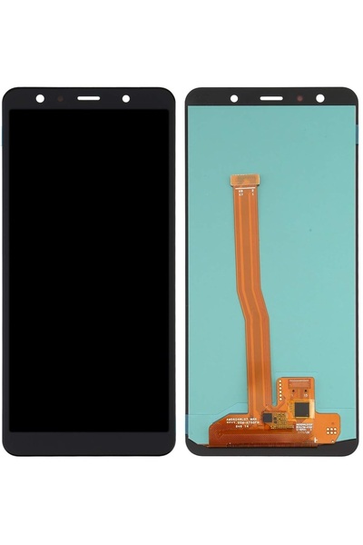 CEPAKS لوحة شاشة LCD تعمل باللمس من نوع OLED لهاتف سامسونج جالاكسي A7 (2018)