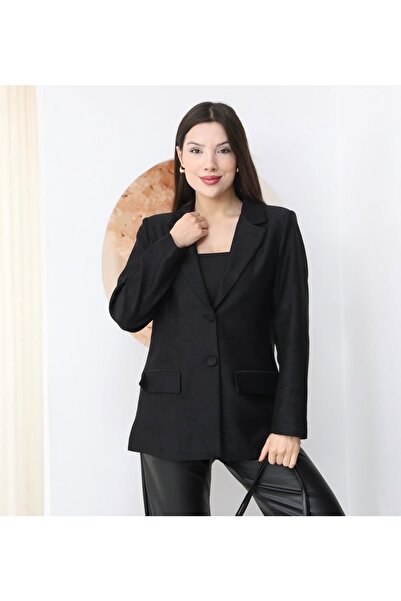 Ekim Store Velvet Corduroy Buttoned Blazer Jacket
