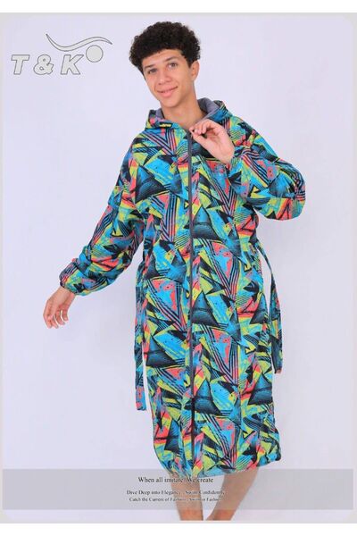 SPEEDO روب سباحة وتر بروف مبطن بفوطة من الداخل