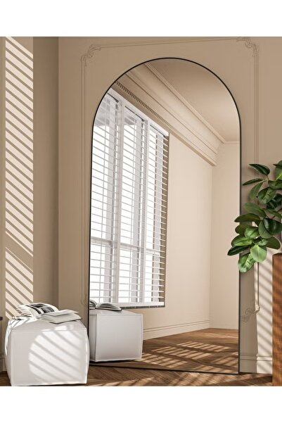Mtanvxay Scandinavian Arched Full Length Mirror 80x180cm Iron Frame Decorativ...