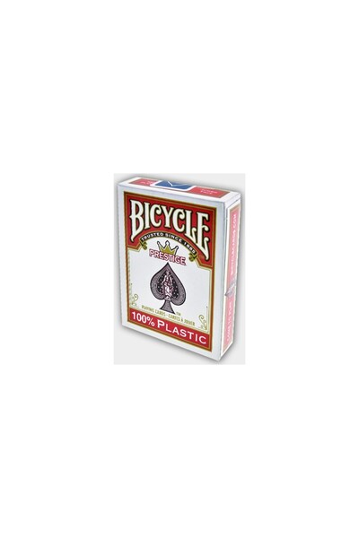 Bicycle Prestige 100% Plastic Playing Cards, (Red Deck)