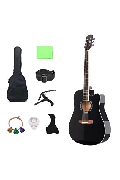MegArya 41-Inch Acoustic Guitar with Bag, Capo, Strap, Picks, String ,Cleanin...