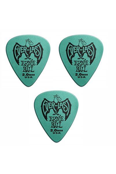 Ernie Ball P09196 Gitar Penası 3 Adet 2 mm. Delrin