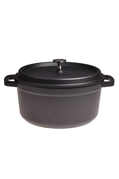 Kamille Traditional Pot, Aluminum, Non-stick, Black, 4.5 L