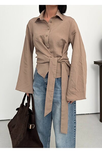 Ekim Store Side-Tie Spanish Sleeve Modal Shirt