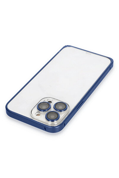 Joko KRYBCTH iPhone 15 Pro Max Metal Bumper Mat Kapak (112614) - Lacivert
