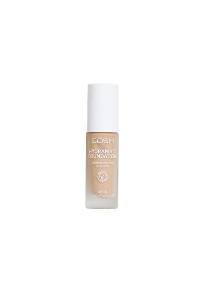GOSH , Hydramatt, Matte, Liquid Foundation, 008N, Medium Neutral, SPF 15, 30 ml