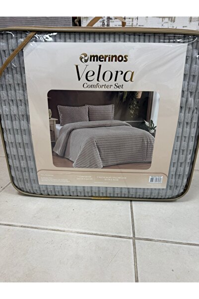 Merinos طقم لحاف وغطاء وسادة VELORA مزدوج الحجم من HALICI HAKTAN