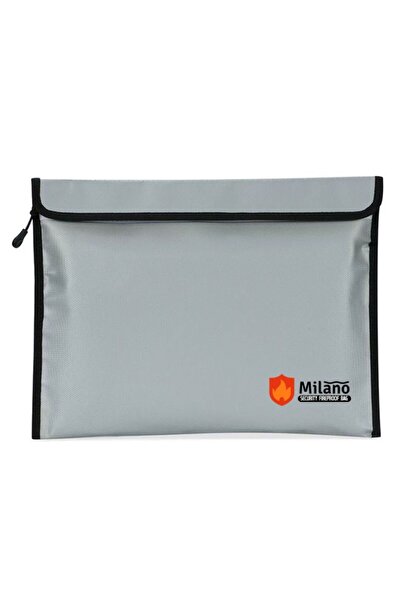 Milano Fireproof Document Bag, Durable Liquid Glass Fibre, Home/Hotel Safe St...