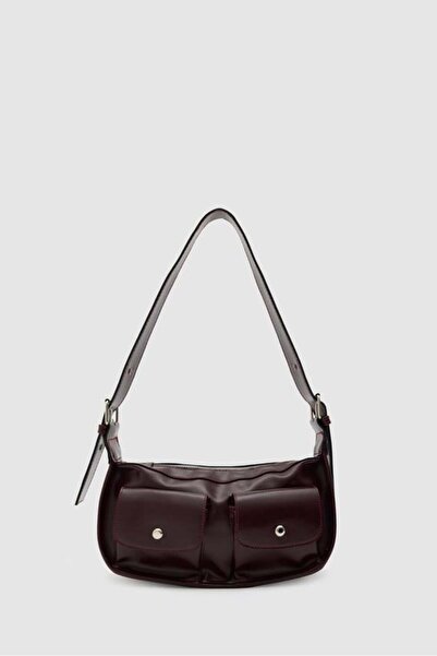 Shule Bags Diana Vintage Baguette Bag Burgundy