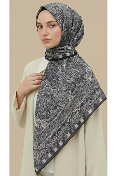 Karaca Βαμβακερό κασκόλ με έθνικ σχέδιο 120*120 εκ.