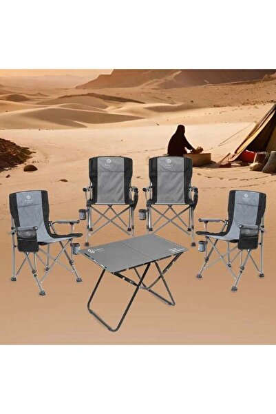 TOBYS Toby's Combo 2 Folding Chairs & Table Set – 4 Chairs + Folding Table