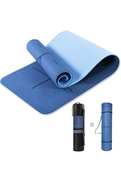 Generic Non-slip yoga mat made of flexible thermoplastic rubber for fitness, ...