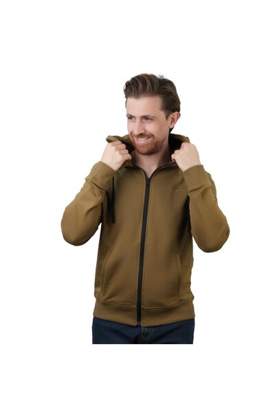 Giordano Men's Slim Fit French Terry Zip-Up Hoodie