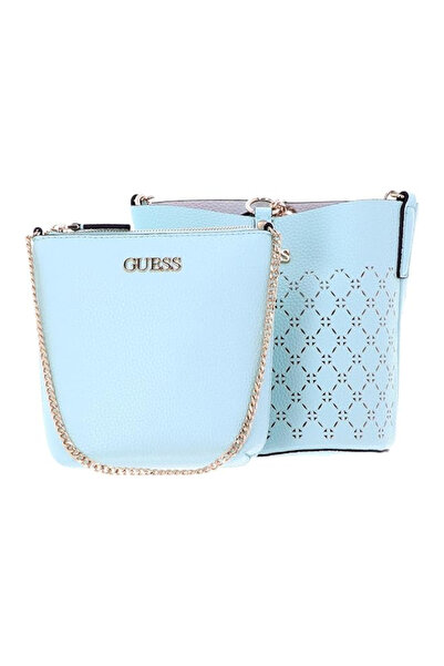 Guess Guess, Amara, Συνθετικό Δέρμα, Υφασμάτινη Τσάντα, Surf, XG849301, Για Γ...