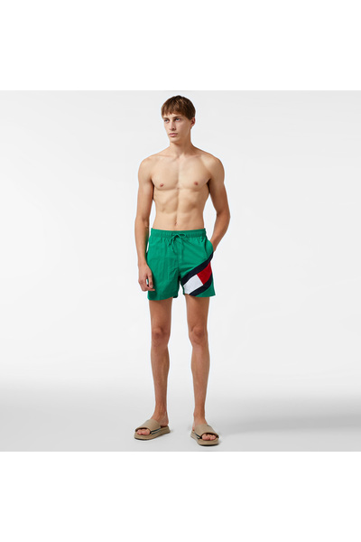 Tommy Hilfiger Sf Medium Drawstring Erkek Yeşil Deniz Şortu