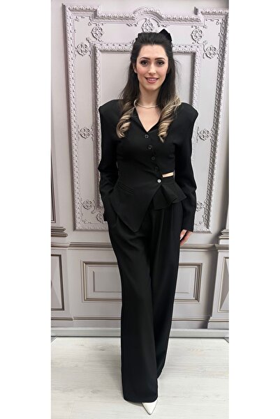 OnlyForYou Elegant women's suit, jacket and flared pants