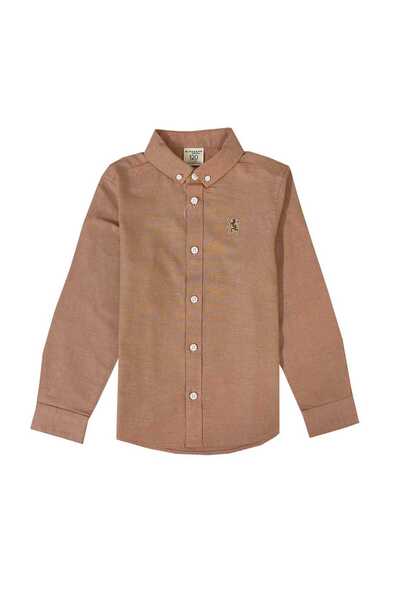 Giordano قميص أكسفورد قطني للأطفال