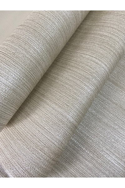 KOÇ YAPI DEKOR Tutkal hediye 16m2 ithal sedefli kabartmalı krem hasır desen s...