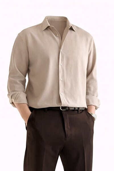 LUMAST Comfortable Fit Basic Modal Shirt