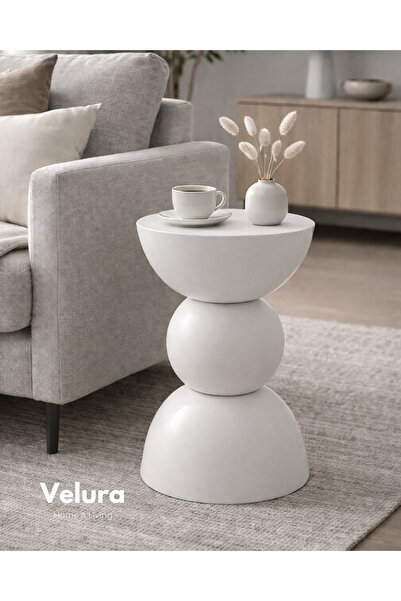 Velura Home & Living Maco Yan Sehpa - Beyaz