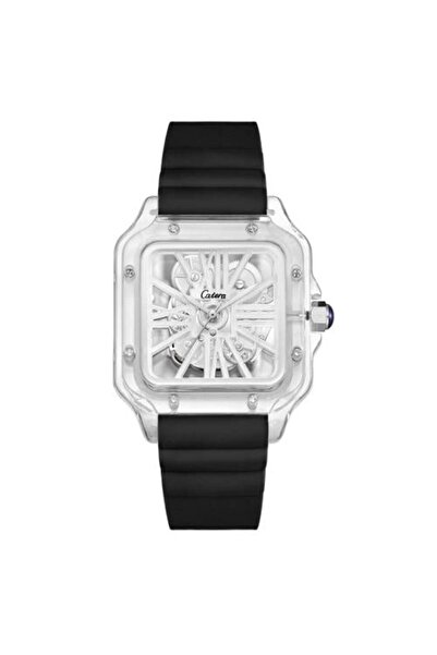catera Men's watch, transparent, black, Rebel