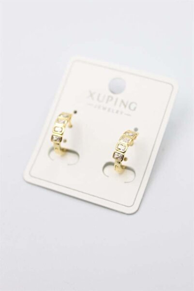MENESSA Jewelled Hoop Earrings - Gold