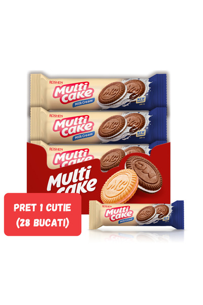 Roshen SET 28 PIECES Biscuits "Multicake" milky cream 180g/