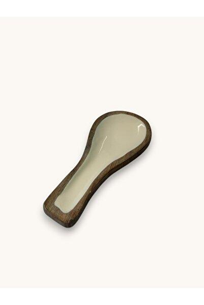 FARALYAHOME Mango Wood Spoon Holder 25X12Cm