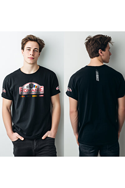 Crea Eymer Wear Romanian Winter Rally - Digital Printed Cotton Crew Neck T-Sh...