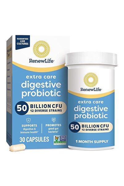 Renew Life بروبيوتيك ألتيميت فلورا إكسترا كير 50 ​​مليار (كان يُعرف سابقًا با...