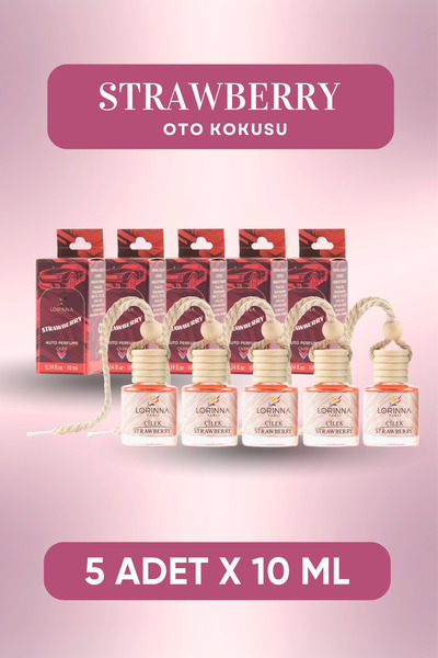 Lorinna Paris Çilek Oto Kokusu 5x10 ml