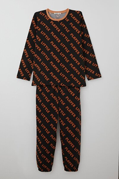 Breeze Boy's Pajama Set Playtime Little Player Written 9-12 Years Old, Dark B...