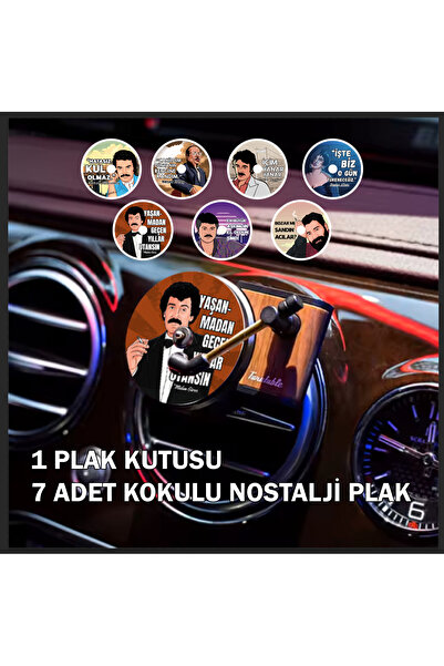 Duftpalm RETRO PLAK FAN ARAÇ KOKUSU - 7 ADET NOSTALJİ PLAK 1 PLAK KUTUSU