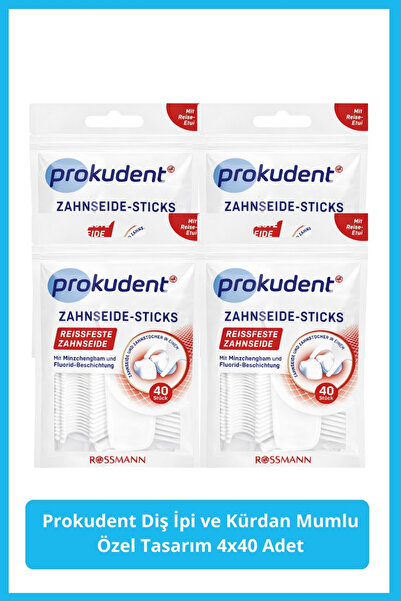prokudent Diş İpi ve Kürdan Mumlu, Özel Tasarım 4x40 Adet