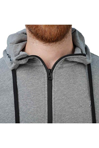 Giordano هودي رجالي بسحاب من قماش تيري الفرنسي قصة ضيقة