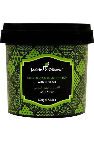 Jardin Oleane صابون مغربي أسود بزيت الزيتون - 500 غرام