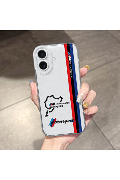 Hontinga غطاء هاتف سيليكون ناعم بنمط BMW مع حماية شفافة للكاميرا متوافق مع آي...