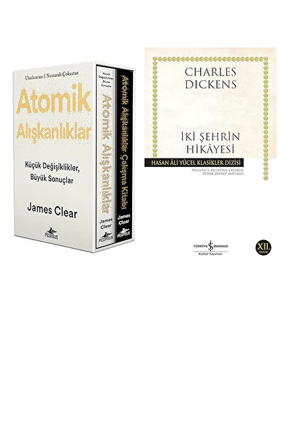 TÜRKİYE İŞ BANKASI KÜLTÜR YAYINLARI Atomik Alışkanlıklar Kutulu Özel Set (2 K...