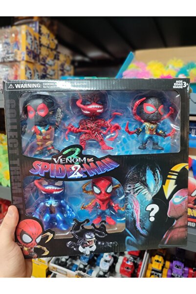 VARDEM OYUNCAK Venom vs Spider-Man 2 Koleksiyon Figür Seti - 5'li Dev Set - M...